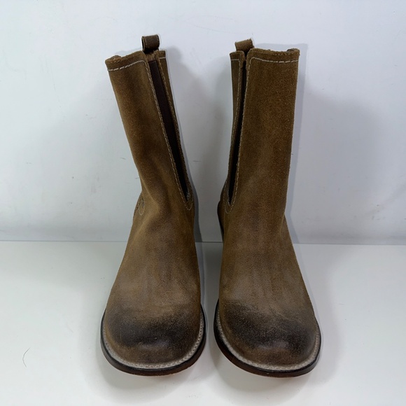 Fry Suede Chelsea Boots Aleksandra Zee Block Heel Women's Size 8 - Picture 6 of 16